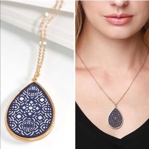 💄Moroccan Tile Necklace 💄